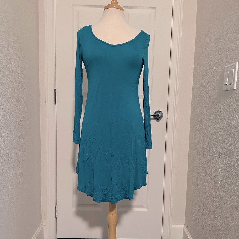Teal casual dress